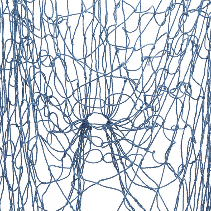 Creative Wall Mediterranean Style Fashion Twine Fishing Net Decoration Studio Prop Wall Hangings Home Room Bar Decor Blue White Fishing Net 1PC