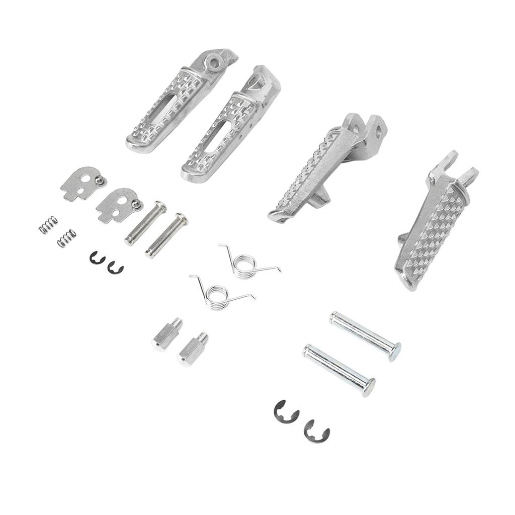 Motorcycle Foot Pegs Complete High Strength Strong Grip Replacement for CBR600 F4I 2001‑2008
