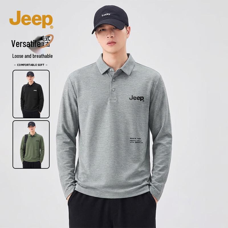 Jeep Men s Premium Printed Long Sleeve T-Shirt L