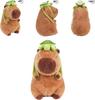 23cm Capybara Plush Simulation Capibara Anime Fluffty Toy Cute Doll Stuffed Animals Soft Doll Plush Christmas Thanksgiving Gift