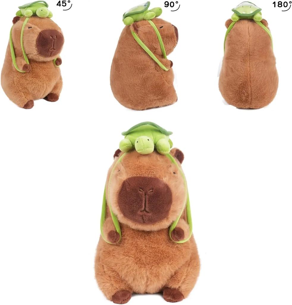 23cm Capybara Plush Simulation Capibara Anime Fluffty Toy Cute Doll Stuffed Animals Soft Doll Plush Christmas Thanksgiving Gift