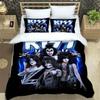 KISS Rock Band Bedding Set,Single Twin Full Queen King Size,KISS Music Bed Set Kid Bedroom Bedding Sets