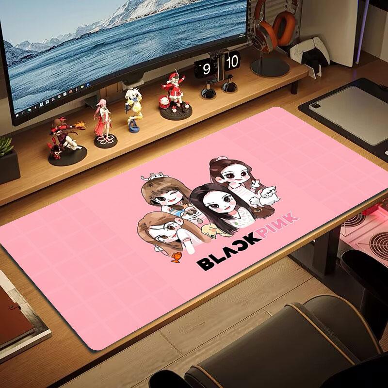 Blackpink Large Size Mouse Pad Large Gaming Table Cushion Nonslip Laptop Tablet Big Mousepad Xxl Mat Mini Pc Playmat With Lock Edge