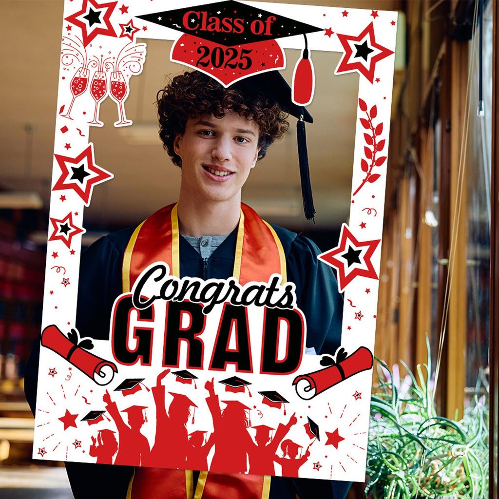 2025 Graduation Decoration Paper Photo Frame Photography Props Graduation Celebration Party Supplies