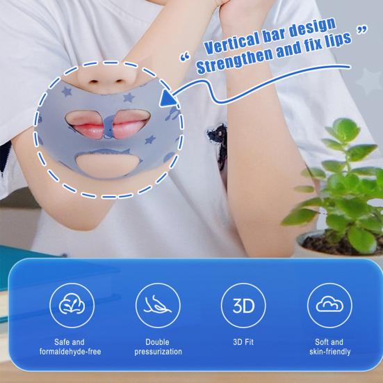 Kids Anti Snore Chin Strap Adjustable Breathable Keeping Mouth Closed Universal Children Sleep Aid Anti-Snoring Jaw Strap Breathing Corrector Device