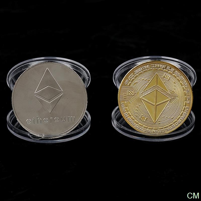 Creative Ethereum Coin Art Collection Physical Commemorative Collectibles