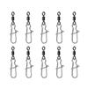 10Pcs Fishing  Swivels Duos Lock Balls Bearing Swivels Quickly Change Swivels Fishing Tackle For Saltwater Freshwaters