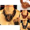 Elegant Water Crystal Flower Jewelry Set With Alloy Chain For Women And Men