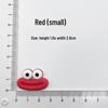 Medium Cartoon Sausage Lips Eye Patches & DIY Storage Box for Hair Accessories, Phone Case, Crocs Decorations
