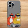 Monkey G-Gorilla TagS Phone Case For iPhone 16,15,14,13,12,11,Mini,Pro,SE,MAX White Matte Shockproof Cover