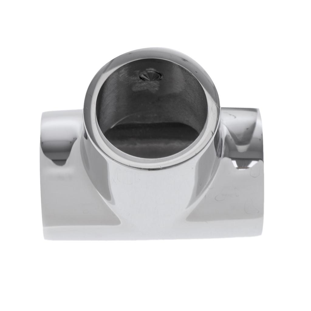 4pcs Boat Handrail Fitting Tee 90 Degree For 1' 25mm Pipe 316 Stainless Steel 3 Way Boat Handrail Tee Hardware Boat Parts