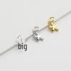 Gold-Plated Sterling Silver Starfish Pendant for DIY Beaded Jewelry