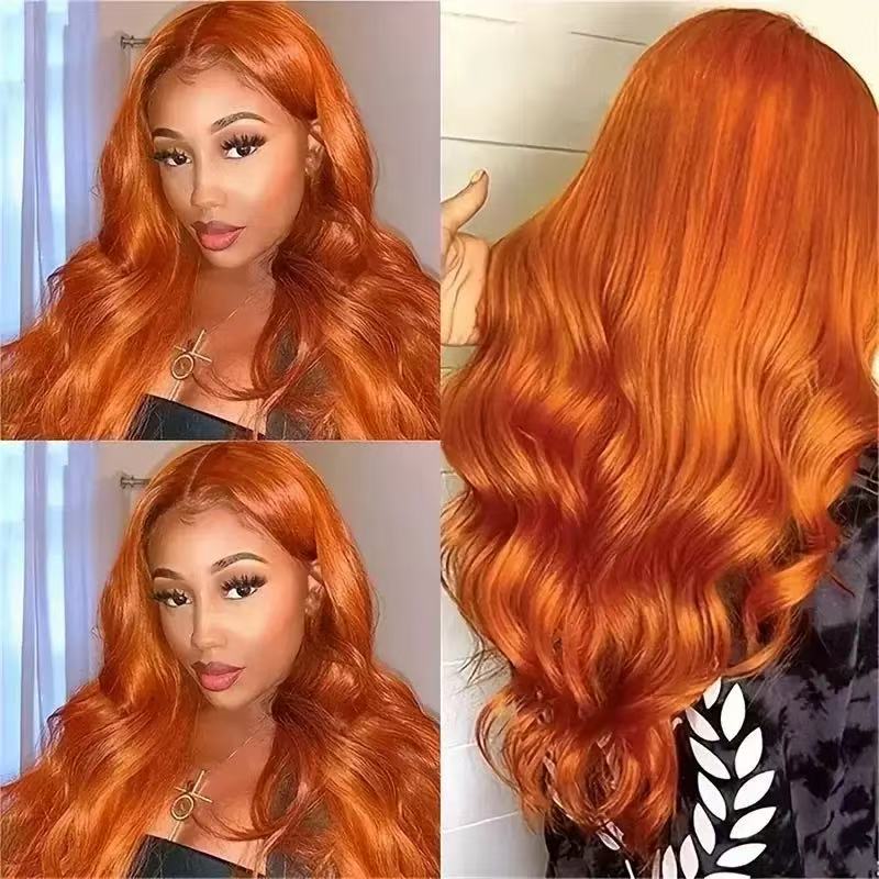 New Women's Front Lace Long Curly Hair Big Wave Front Lace Wig Headgear Ready In Stock