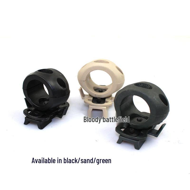 Helmet-Compatible Flashlight Mount for Cycling Accessories