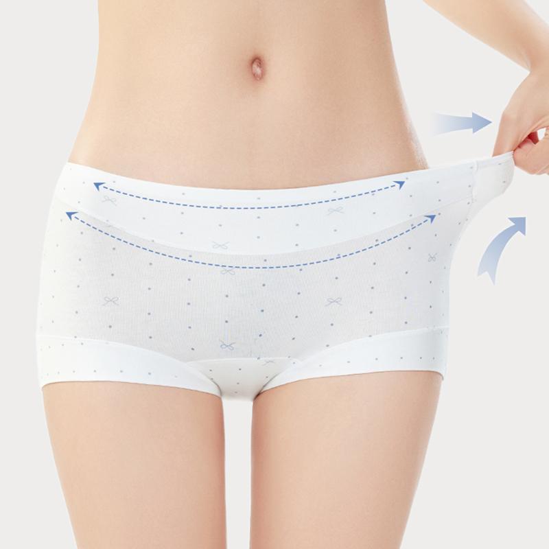 FallSweet 5Pcs/Set Cotton Panties Women Underwear Boyshorts Panties Seamless Comfortable Panty Cute Girls Underpants Ladies Lingerie