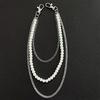 Simple Waist Chain For Women Temperament Pearl Beaded U-Shaped Waist Chain Hip Hop Rock Personality Jeans Chain Accessories