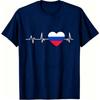 I Love Russia Pattern Print Kids T-shirt Summer Girls Boys Casual Fashion Tops Kids O-Neck Short Sleeve T-shirt Clothing