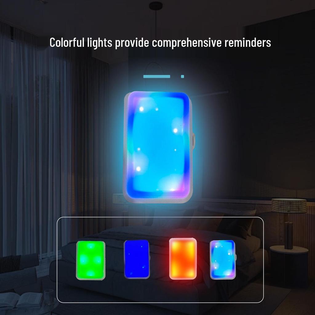 Wireless Flash Doorbell for Elderly: One-to-Three AC Power | Silent Mode | Easy One-Key Help Call