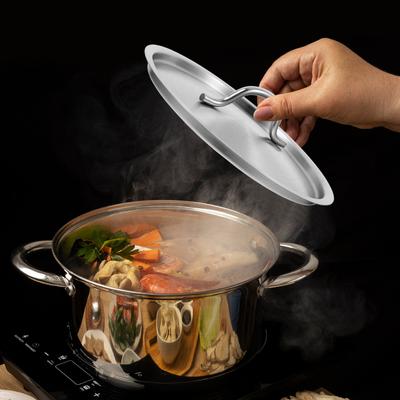 Universal Stainless Steel Round Pot Lid Cover Heavy Duty Flat Replacement Frying Pan Cooking Pot Lid Lids for Pans