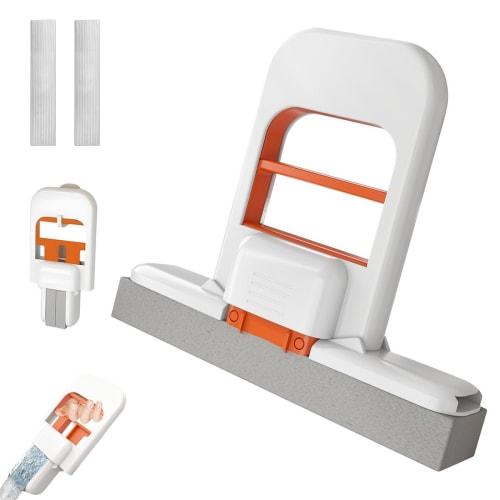 Portable Mini Mop, Manual Cleaning Desktop Mini Mop, Portable Self-Squeeze Mini Mop, Lazy No-Hand Washing Powerful Absorbent Mop, Mini No-Hand Washing