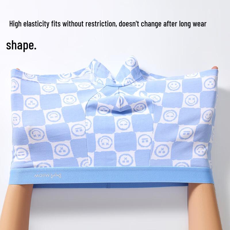 MiiOW Boys' Pure Cotton Antibacterial Printed Underwear 4-Pack