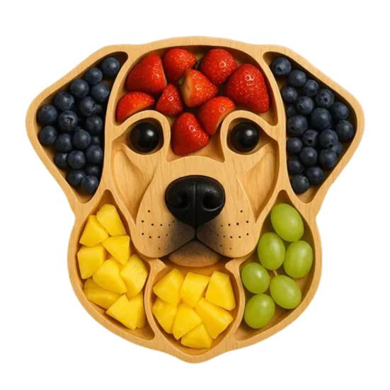 

Dog Themed Charcuterie Platter Dog Shape Rustic Cheese Board Wooden Serving Tray for Party Treats Fruits Meats Snacks Housewarming Gift 24cm A