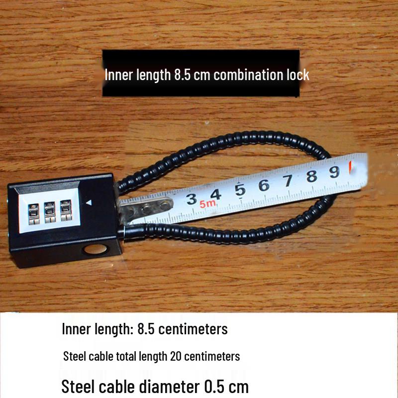 Steel Cable Combination Padlock: Anti-Theft Lock for Cabinets & Files