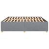 Bed Frame without Mattress Light Grey 200x200 cm Fabric