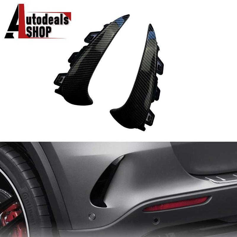 Rear Bumper Trim Lip Spoiler Stickers Fender Canards Black for Mercedes Benz GLA Class GLA200 260 H247 GLA35 AMG