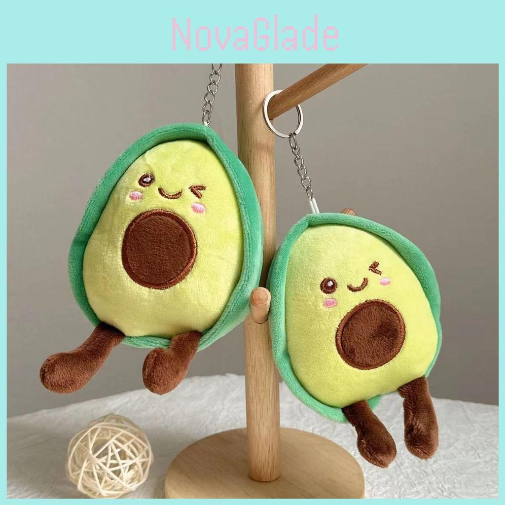 Adorable Mini Avocado Plush Toy Short Plush Stuffed Fruit Doll For Kids Activity Gift