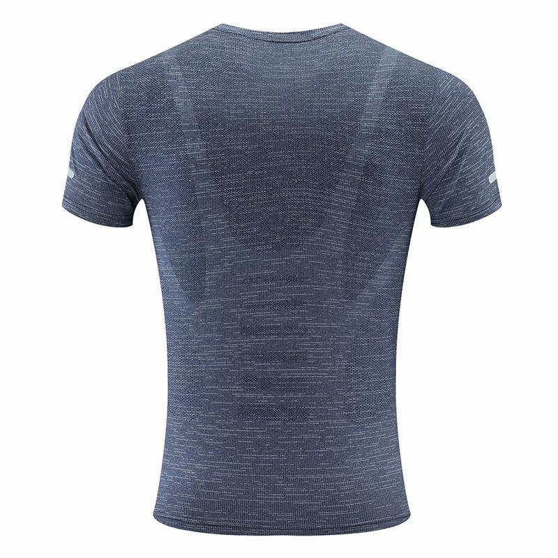 Men’s Quick-Dry Short Sleeve Athletic Top - 2024 Summer Fitness & Running Wear, European & American Style
