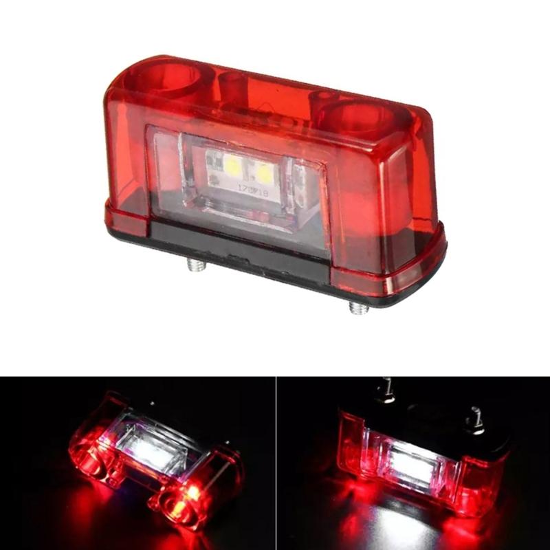 12V 24V Car LED License Number Plate Light Lamp Waterproof Truck License Plate Rear Tail Light Replacement Accessories