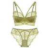 Set Lingerie Sexy Sottile in Pizzo Francese, Set Reggiseno Minimizer Anti-Caduta per Donne con Seno Abbondante