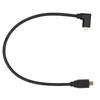8K 60Hz Micro HD Multimedia Interface Cable Right Elbow Micro HD Multimedia Interface Male to Male Cord OD4.0mm