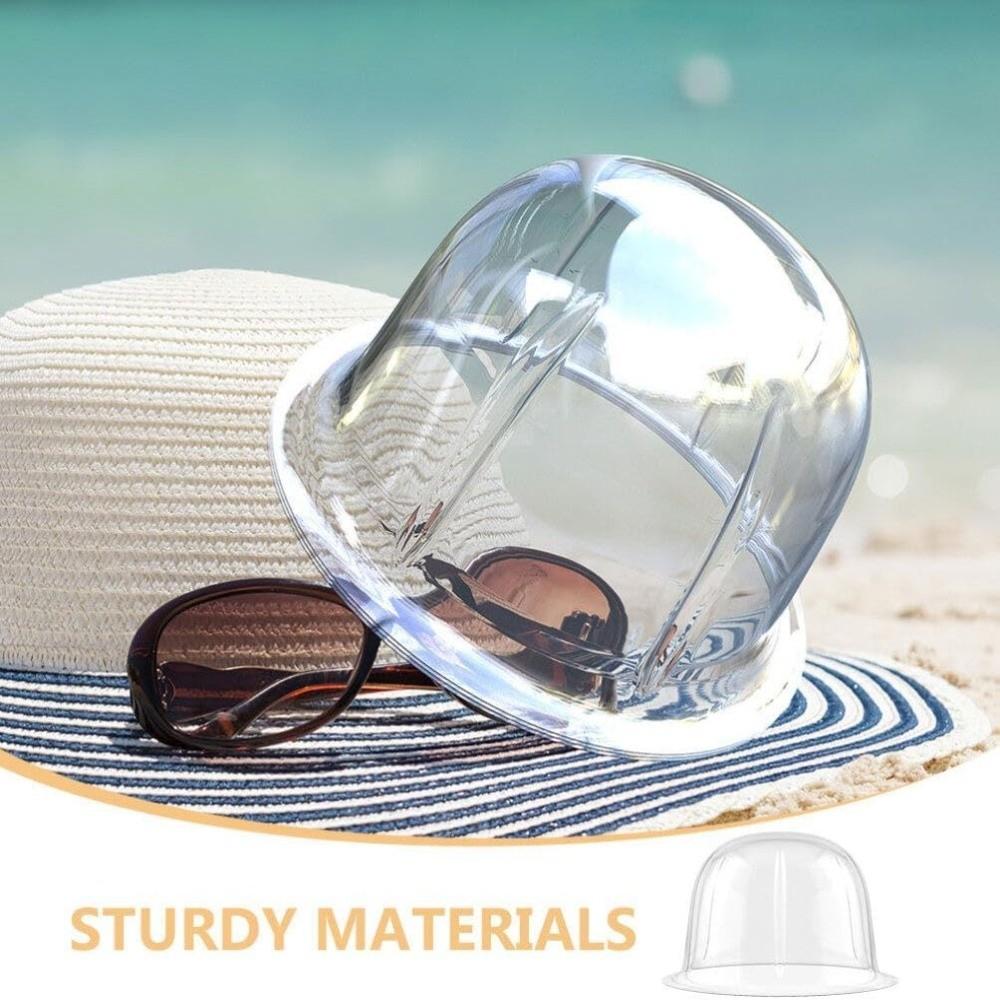 Przezroczysty Stojak na Kapelusz Bucket Hat Stojak na Kapelusze z PVC Stojak do Eksponowania Kapeluszy Do Eksponowania i Przechowywania Kapeluszy