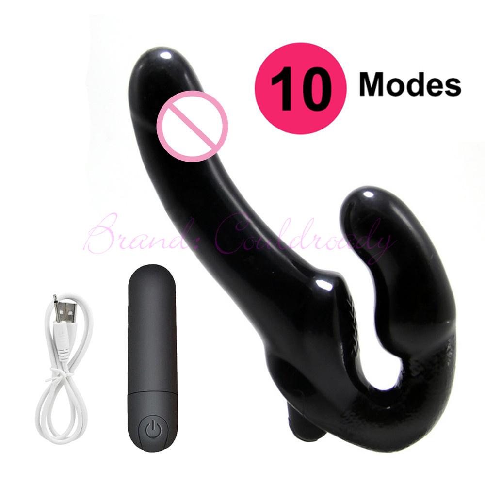 Strap-on Double Heads Dildo Vibrators Sex Toys for Women Couple Exotic Accessories Vagina Prostate Massager Oral for Men