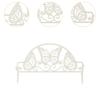 4x Decorative Garden Fences Animal Barrier Fence Butterfly Decor Pet Border Picket for