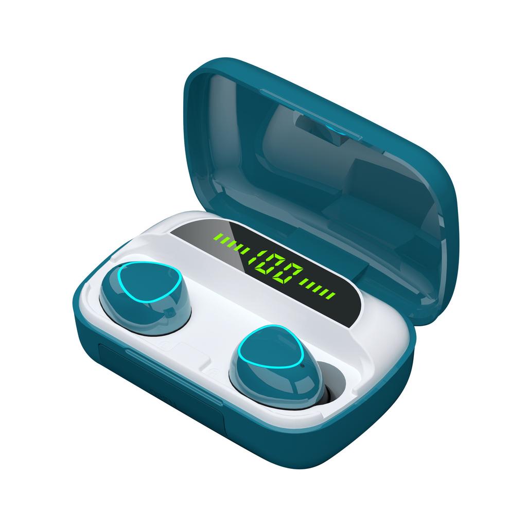 TWS Drahtlose Kopfhörer Ohrhörer 1200mAh Lade Box Bluetooth-kompatibel Stereo Ohrhörer Headsets mit Mikrofon
