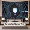 Custom Name Text Tapestry Lazio FC Personalized Polyester Wall Tapestry For Bedroom And Room