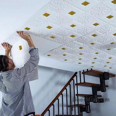 70cm * 1m Teto Papel de Parede 3D Tijolo Adesivos de Parede À Prova D' Água Espuma Autoadesivo Quarto TV Fundo Decoração de Parede