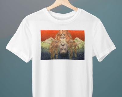 Chrysis Taking a Lover, Carlos Schwabe, Unisex T-Shirt, Symbolism, Art T-Shirt, Gift for Her, Gift for Him