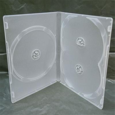 Plástico Durável Armazenamento Transparente para Caixa de Filme de 3 Discos Estojo de DVD Suportes de Disco Bolsas de CD