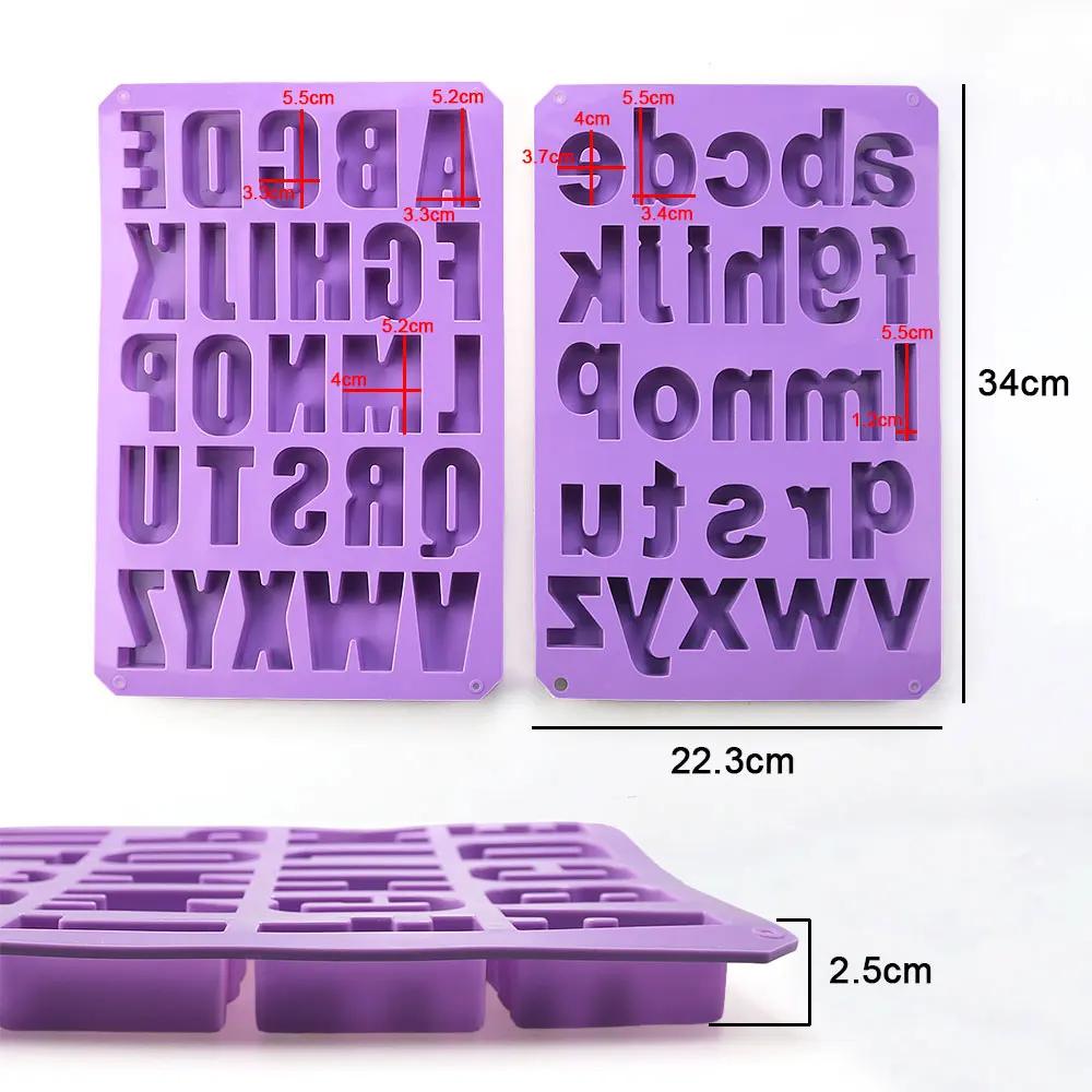 26 Letter Silicone Chocolate Mold Cake Mould Jelly Candy 3D DIY Molds Kitchen Baking Tools