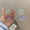 New Cat Eye Small Metal Sunglasses Fashion Women Outdoor Street Po Sun Glasses Sunshading UV Protection Eyewear