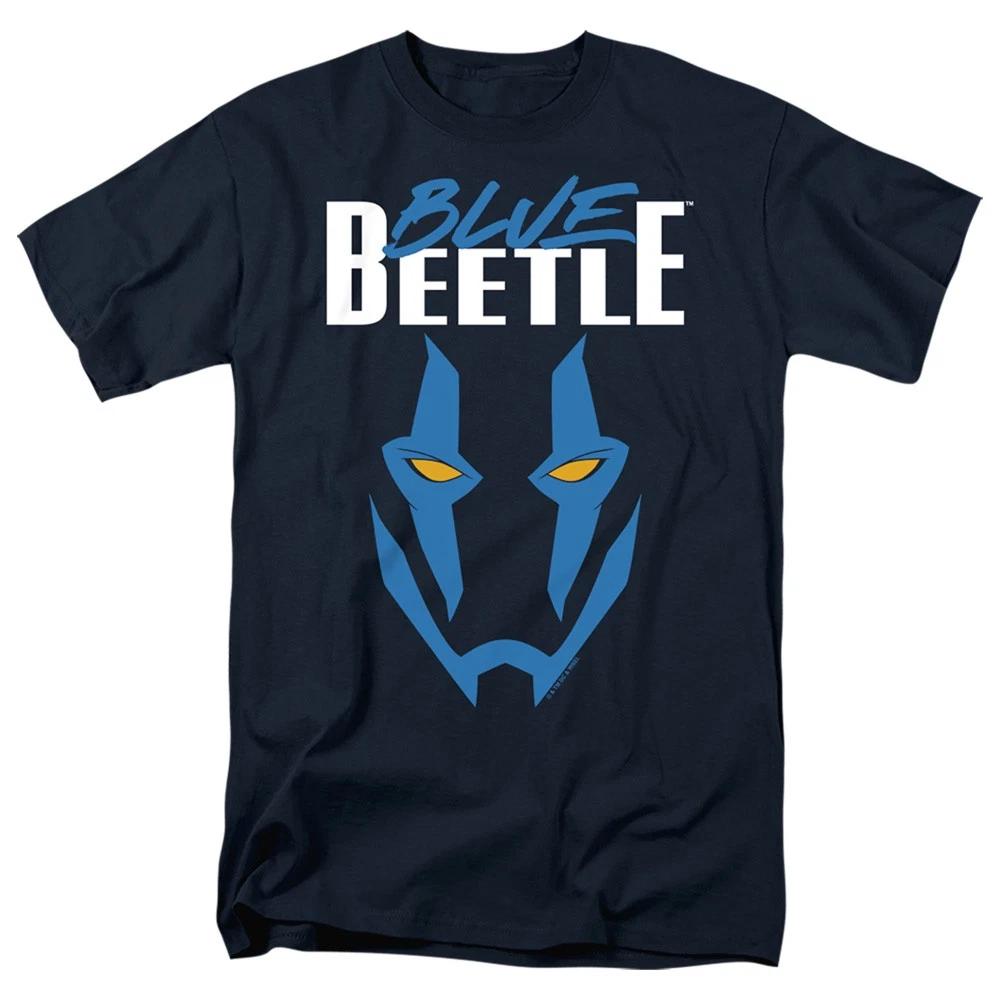 Blue Beetle - Mask -  Unisex Short Sleeve Children s T-shirt - Blue 130