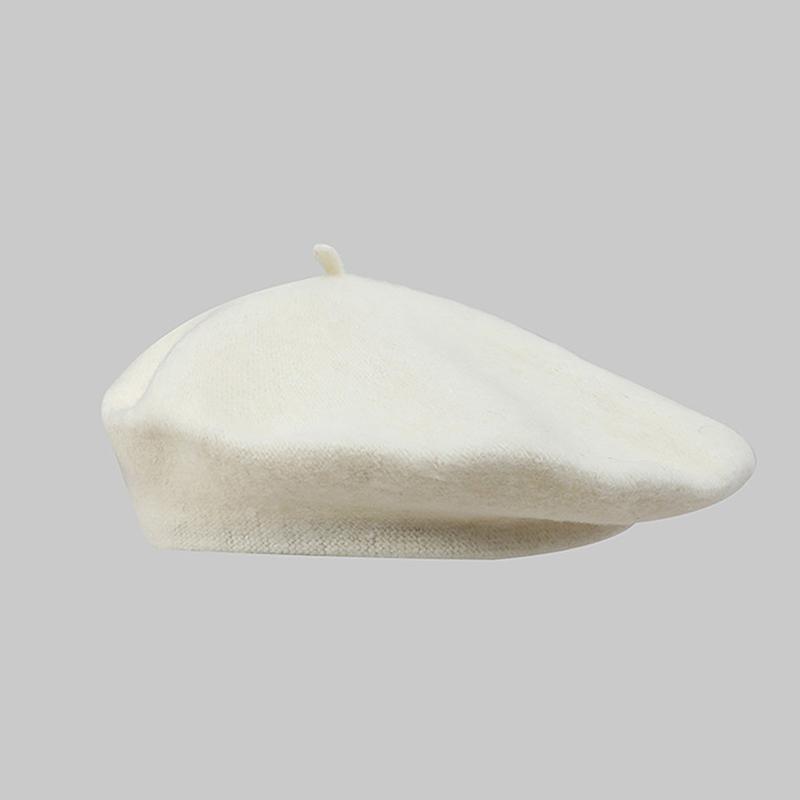 Vintage Damen Mädchen Baskenmütze Künstler Winter Warm Einfache Mütze Kappe Kopfbedeckung Hüte Für Frauen Einfarbige Klassische Mütze Maler Baskenmützen