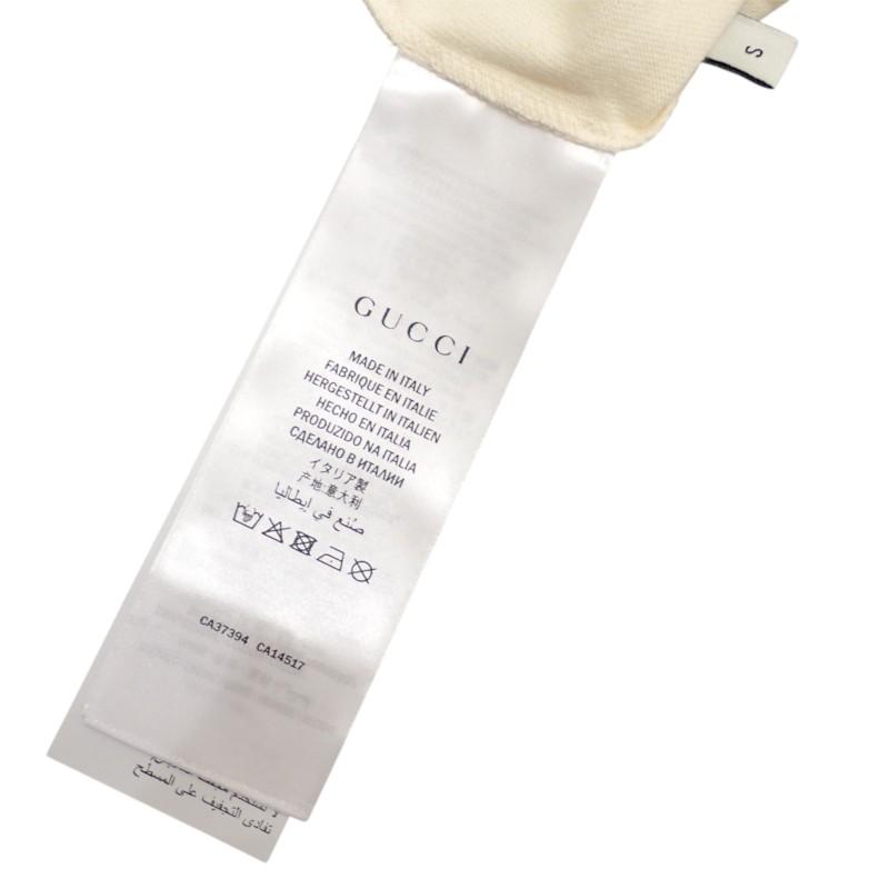 Gucci S Short Sleeve T-shirt Ivory Cotton Women