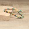 Rainbow Imperial Jasper Square Bead Bracelet – Hematite Accent Adjustable Boho Jewelry, Joy Energy Gift for Men & Women