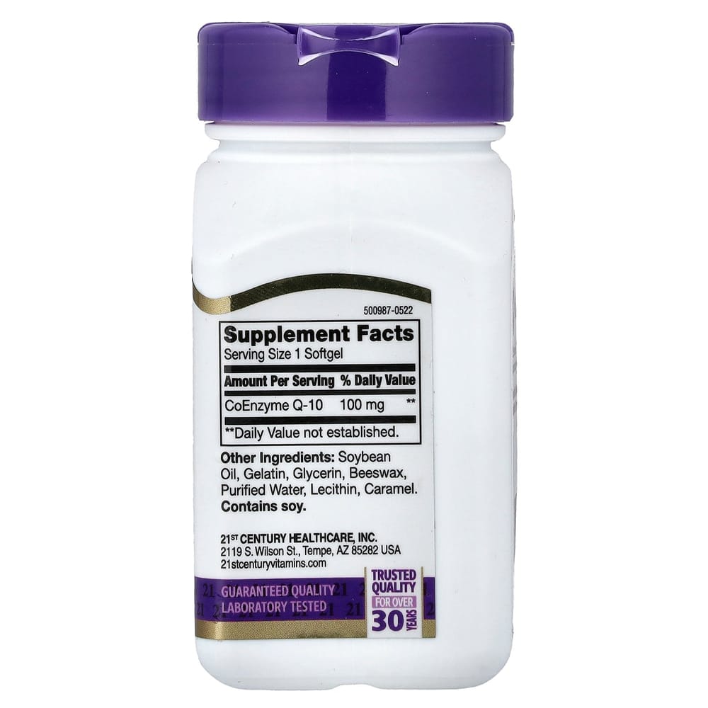 21st Century Sentry Liquid CoQ-10 100mg Rapid Release Softgels, 90 Count