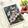 DIY Little White Flower Pearl Art Painting for Home Wall Decor Arts Craft  for Adults/Beginners Gift Idea Home Decor Without Frame